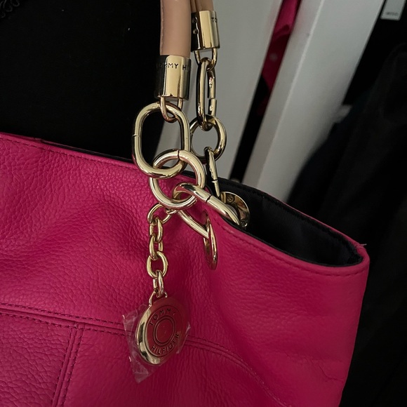 Tommy Hilfiger, pink satchel bag new with tags leather - Picture 4 of 5